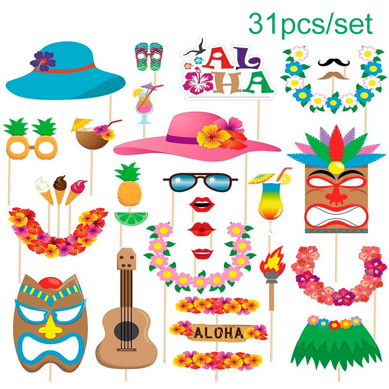 Hawaii fest skildpadde blad luau flamingo fest sommer strand fest fødselsdag hawaii fest indretning tropisk safari indretning: Oliven