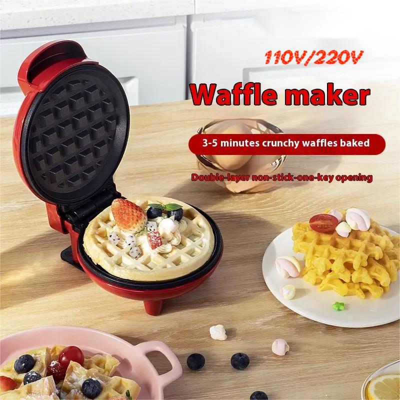 Mini máquina para hacer gofres eléctrica multifuncional, horno para pasteles sándwiches, molde para desayuno, suministros de cocina, utensilios de cocina