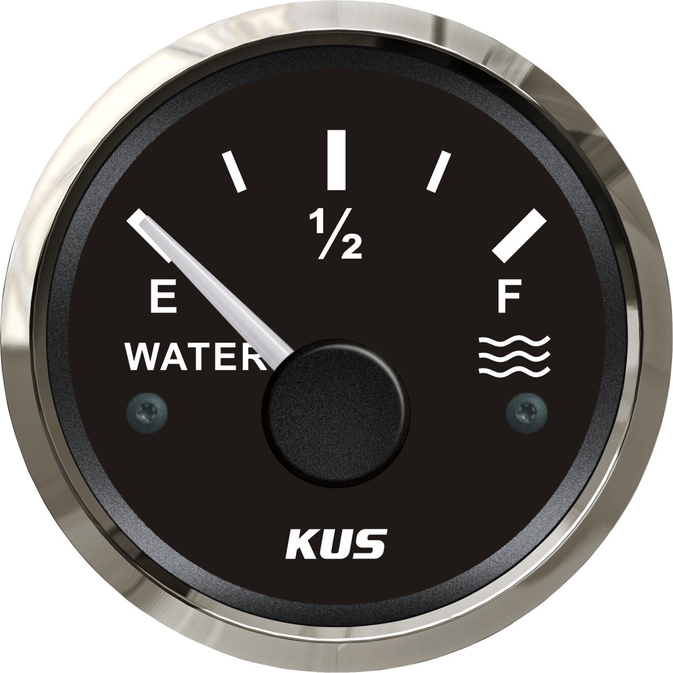 Jauge de niveau d'eau Marine pour réservoir d'eau pour bateau, indicateur de vide rouge/jaune, LED 12/24V, 52mm, 240 à 33 ohms