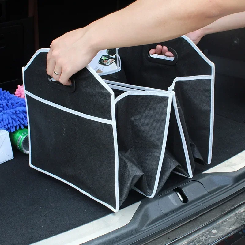 Car Storage Box Foldable Car Trunk Organizer Toys Food Storage Container Bags Box Car Accessories Auto Organizer