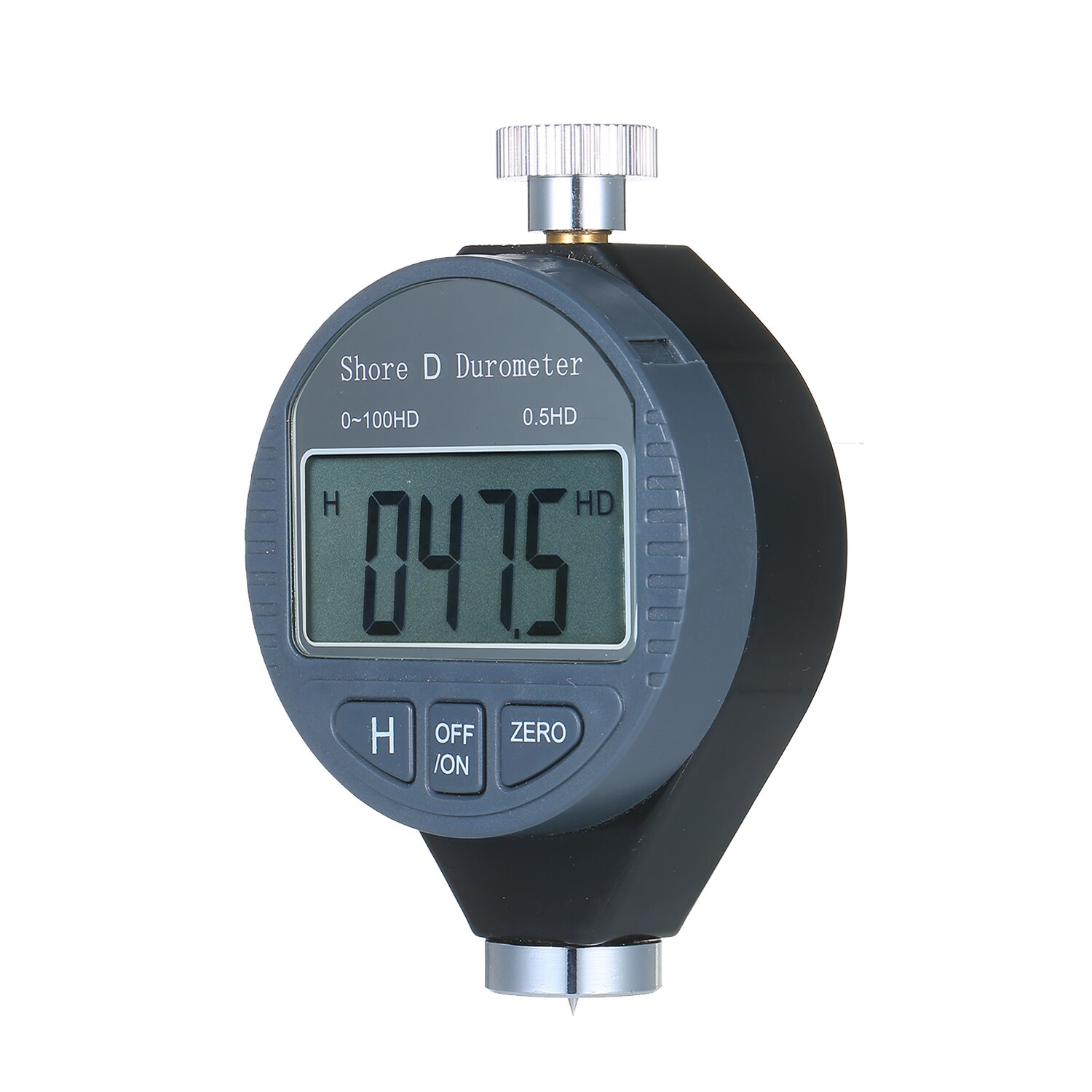 Portable 0-100HA Shore A Hardness Tester Meter Digital Durometer Scale for Rubber Silica Gel Leather with Large LCD Display