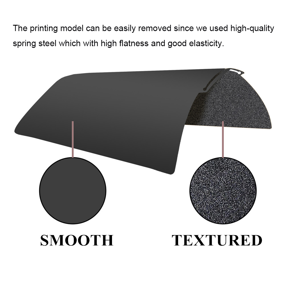 Build Plate for Bambu lab P1P P1S X1C A1 X1E Smooth Spring Steel Sheet PEI PEO PET Heatbed for Bambulab X1 carbon Build Plate