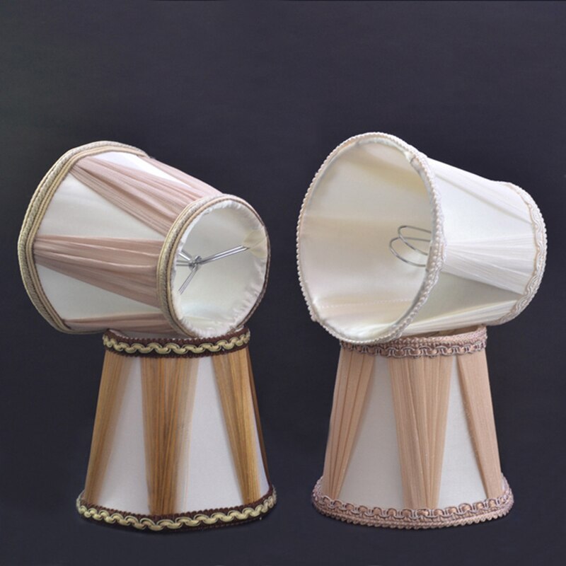 Beaupretty Elegant Chiffon Lampshade – Pleated Replacement Clip-On For Wall Lamps & Chandeliers