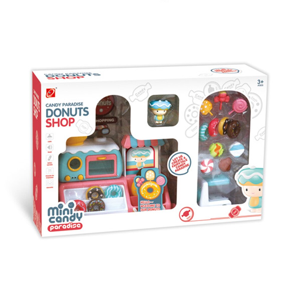 777-3 Children play game with video Electric music donut shop candy birthday Interesting music intelligent turn Guide the car