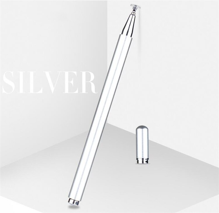 Smart Generic Stylus for iPad capacitive screen pencil Write Draw Touch Pen for tablet Fit iphone Suitable Android/IOS/Wiindows: Silver