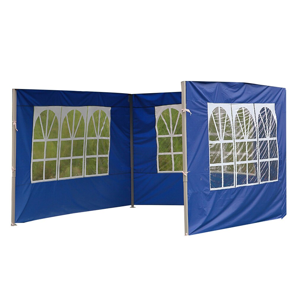 Panneau latéral réutilisable de Gazebo pliant la tente extérieure imperméable coupe-vent imperméable de tissu d'oxford de paroi latérale d'accessoires durables portatifs: Blue 9meters 2