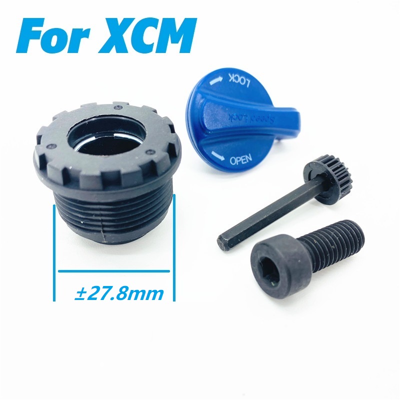 Original SR SUNTOUR XCM 30 XCT 28 cubierta de palanca de bloqueo de velocidad de horquilla delantera tapa final conjunto de perno cartucho de amortiguación de hombro tapa superior: Gris oscuro