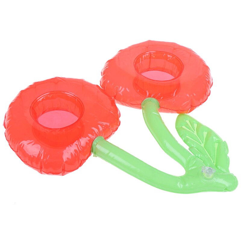 Cherry Shaped Red Swimming Pool Drink Holders Party Adult Inflatable Pool Accessories Double Kids Swimming Floating