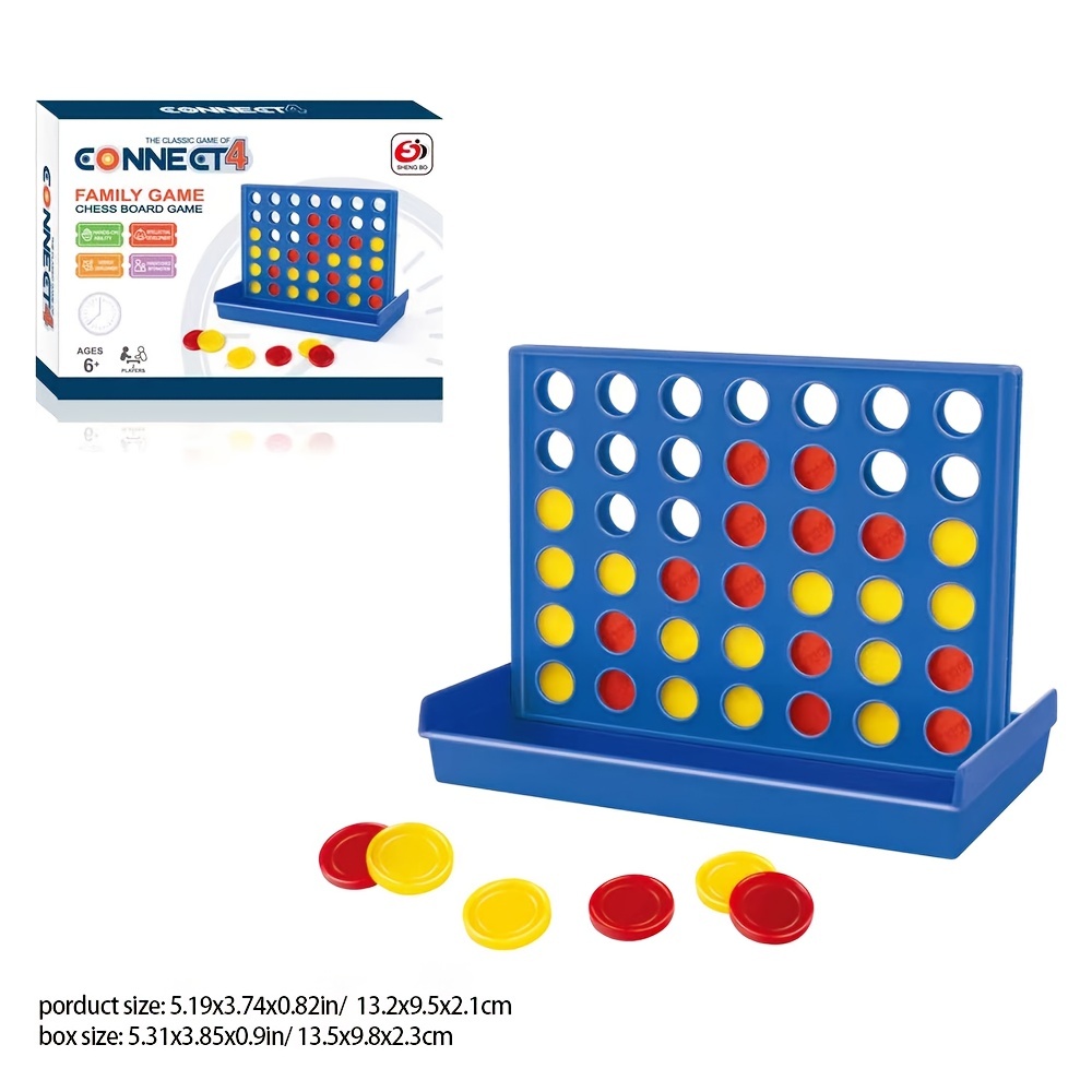 The Classic Game Of Connect 4 Game For 2 Players; Connect 4 Grid Get 4 In A Row Game For Kids Ages 6 And Up Backyard Games For: Default Title