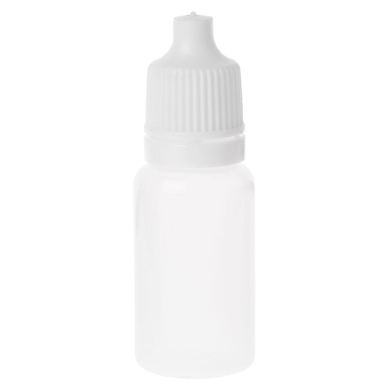 T84E 5-100ml Empty Plastic Squeezable Dropper Bottles Eye Liquid Dropper Container