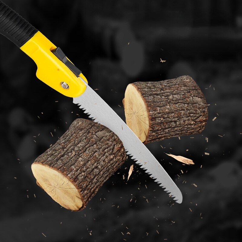 Deli-Sierra plegable afilada para cortar ramas de madera maciza, 7 y 10 pulgadas, corte de tubo de PVC, herramientas manuales multifuncionales para carpintería