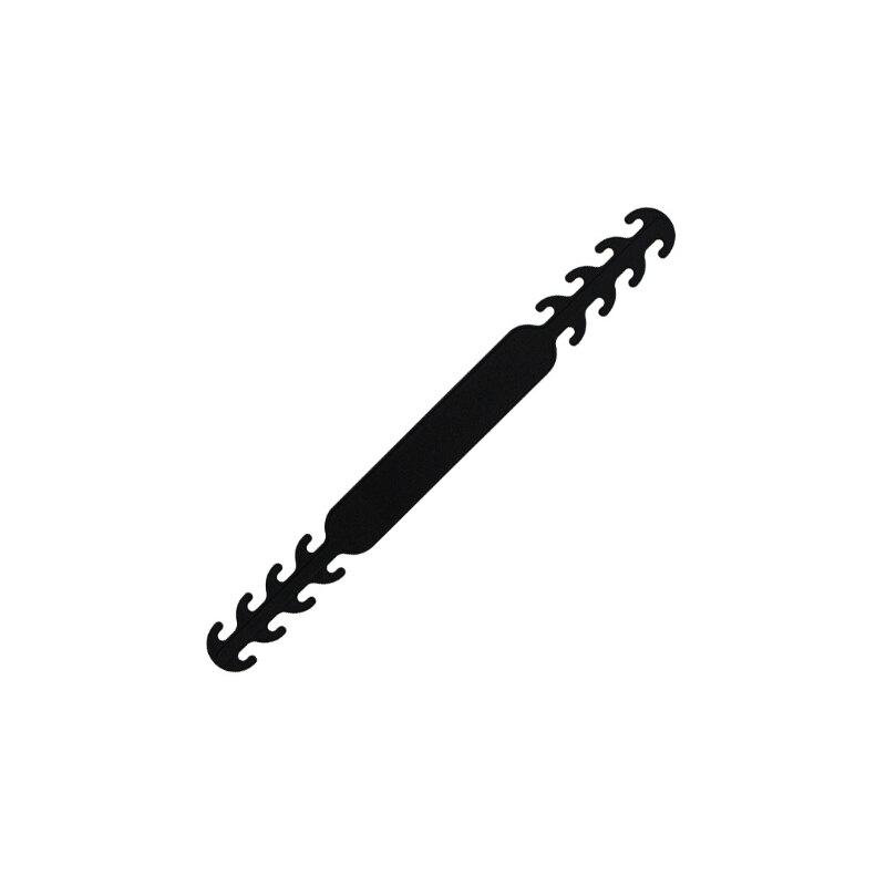 Corde d'extension de masque avec la lanière réglable de masque de Blukle empêchent l'oreille-tirant la corde de support de repos commode accrochent sur la ficelle de cou de cou: Black
