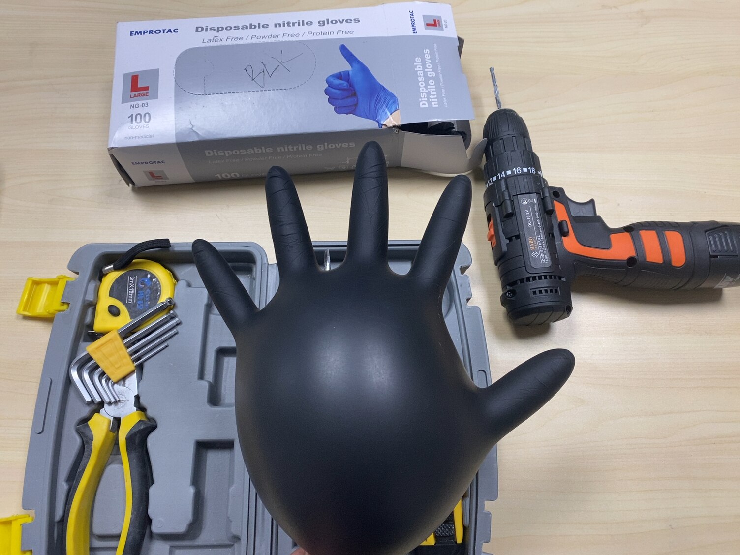 Black Disposable Nitrile Gloves Work Food Cooking Gloves Kitchen Waterproof Cleaning Gloves Protein Free Latex Free 20pcs to100p