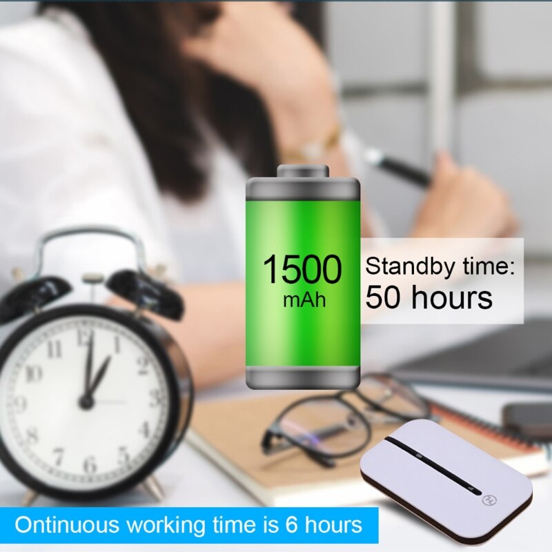 3G 4G LTE Wifi Modem Router 4G Sim Card Slot Protalbe Wi Fi Hotspot Wi-fi 4G Router Lithium Battery 150Mbps Unlocked