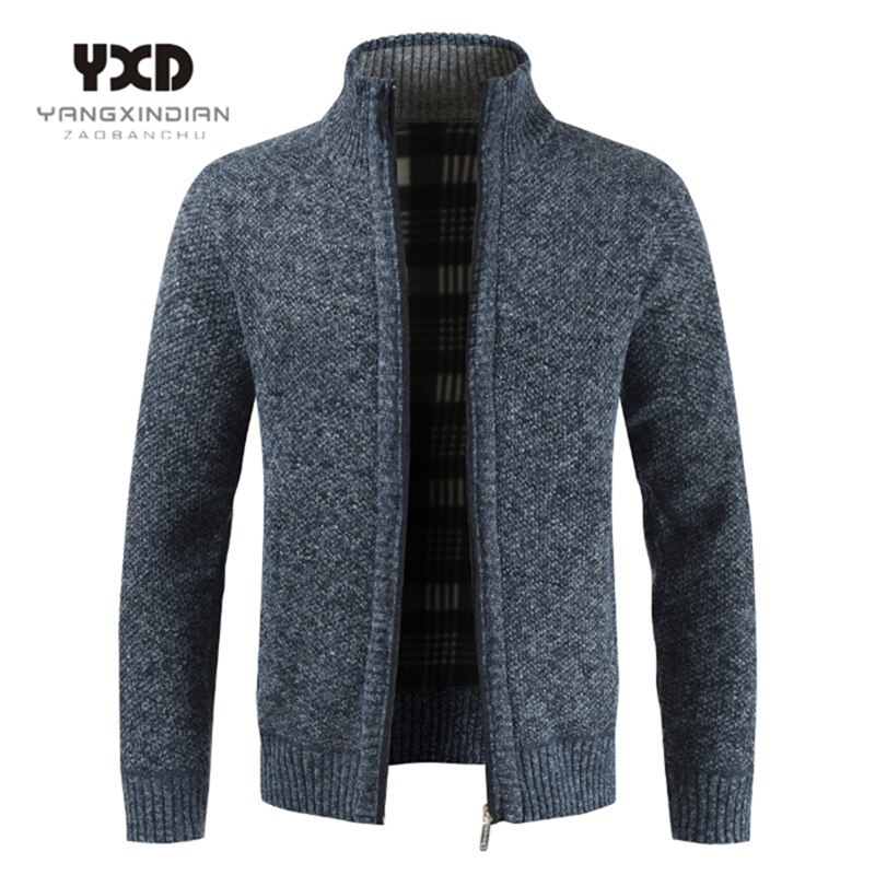 Cardigan épais et décontracté pour homme, pull de , coupe ajustée, en tricot, , à la , automne hiver