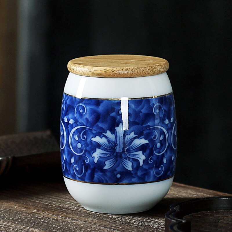 JIA-GUI LUO Ceramic Tea Caddies Tea Bag Storage Box Tea Tins Tea Container Coffee Container Tea Box Tea Storage D008: 15