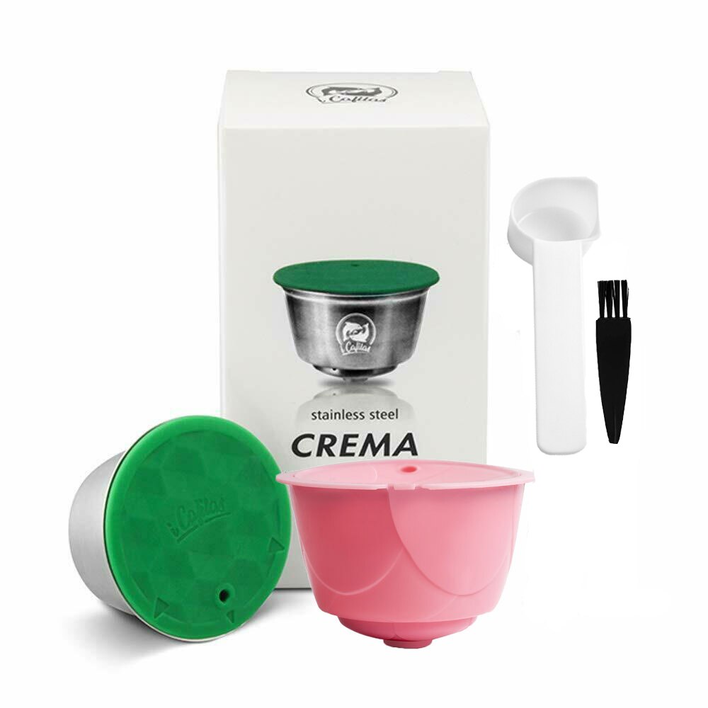 Cápsula de café reutilizable para Nescafé Dolce Gusto, cápsula de filtro de café de acero inoxidable para Circolo y Mini máquina de café: 1Metal 1PP