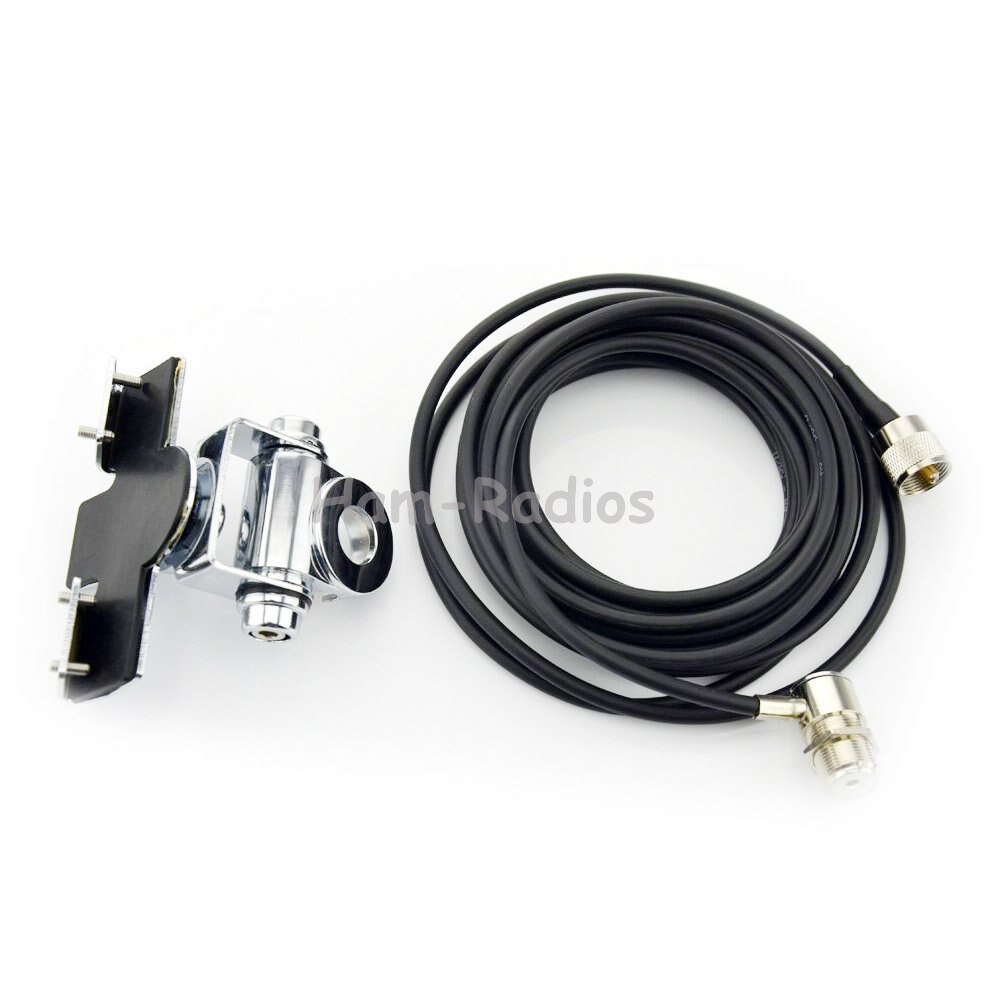 Nagoya RB-400 Car Antenna Mount Bracket with RG-58U 5 Meter Cable For Mobile Car Radio QYT KT-8900D BAOJIE BJ-218 Accessories