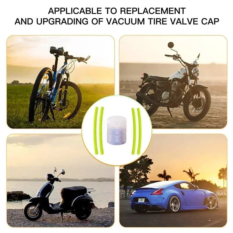 Universele reflecterende velgstickers auto motorfiets fiets carrosserie velgstreep tape sticker decoratieve reflectorfolie decals