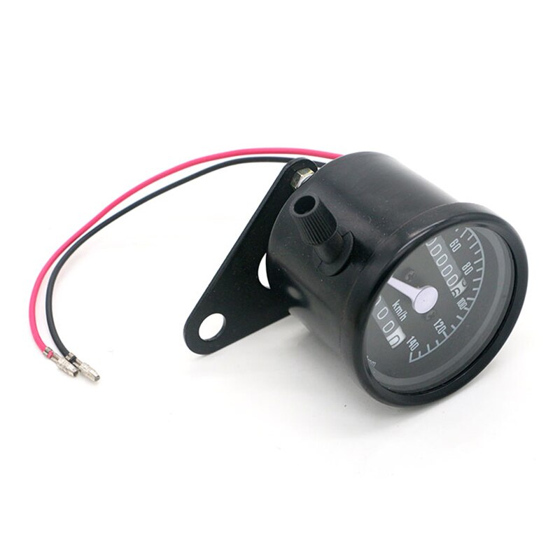 Odómetro Universal para motocicleta de 12V CC, velocímetro, tacómetro, ajuste de motocicleta, Vintage, escúter, Motor Retro, medidor negro