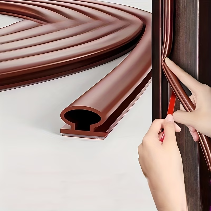1 Pc 1/3/6 M Geluidsisolatie Weerstrippen Winddicht Deurafdichting Strip Rubber Zelfklevende Deur Frame Isolatie huishoudelijke