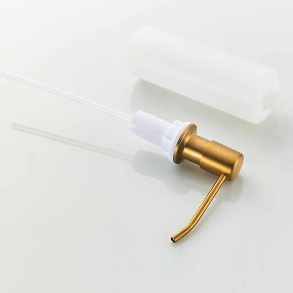 304 Stainless Steel Head Detergent Bottle Liquid Soap Dispenser Brushed Gold Hand Sanitizer Shampoo Dispenser Plastic Bottle