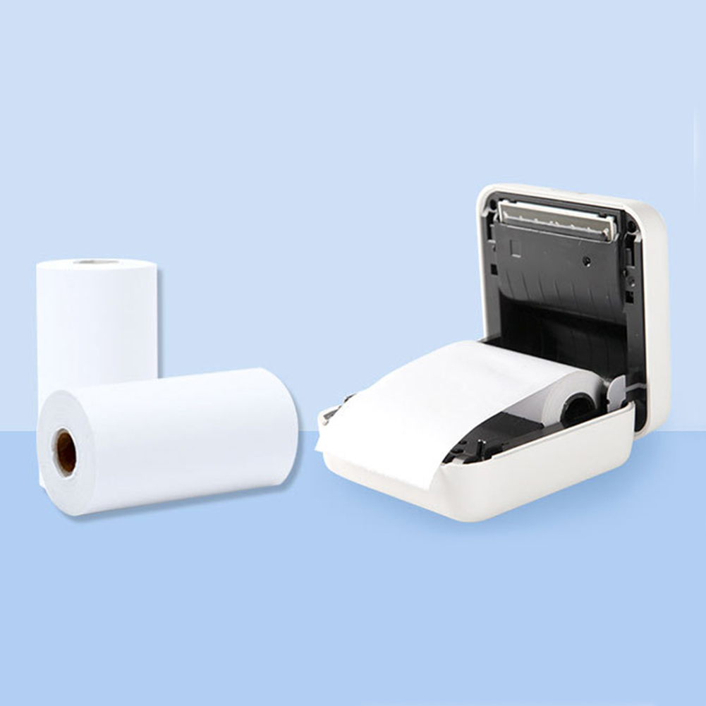 3 ruller selvklebende etikett fotoklistremerke termopapir til mini lomme fotoprinter paperang p1 p2 regning kvitteringspapir