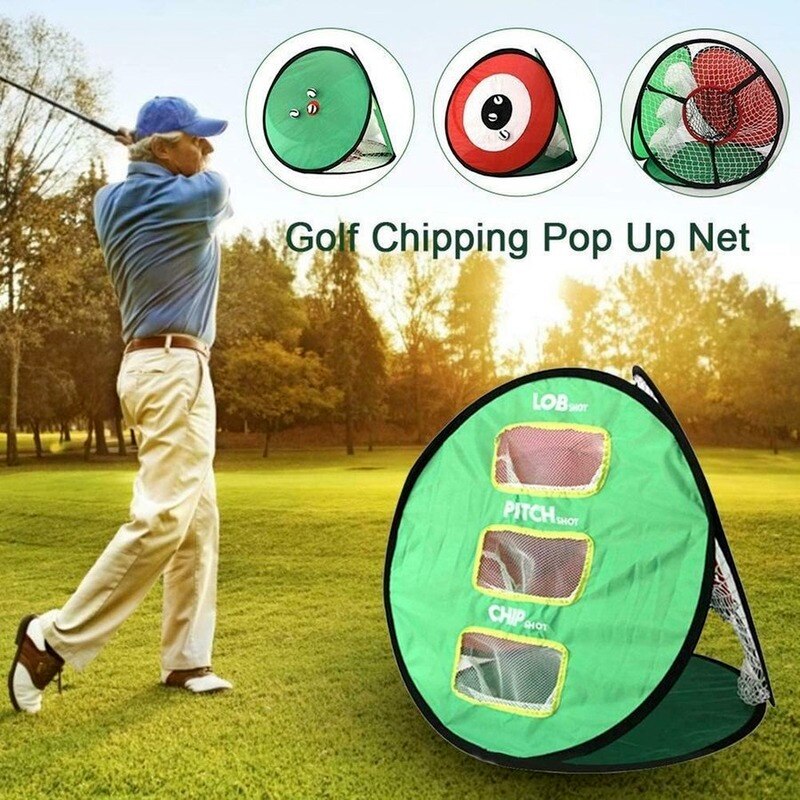 Golf Chipping Net Backyard Outdoor Target Practice with 6 Golf Foam Balls Pop Up Hitting Nets for Indoor Accuracy Swing