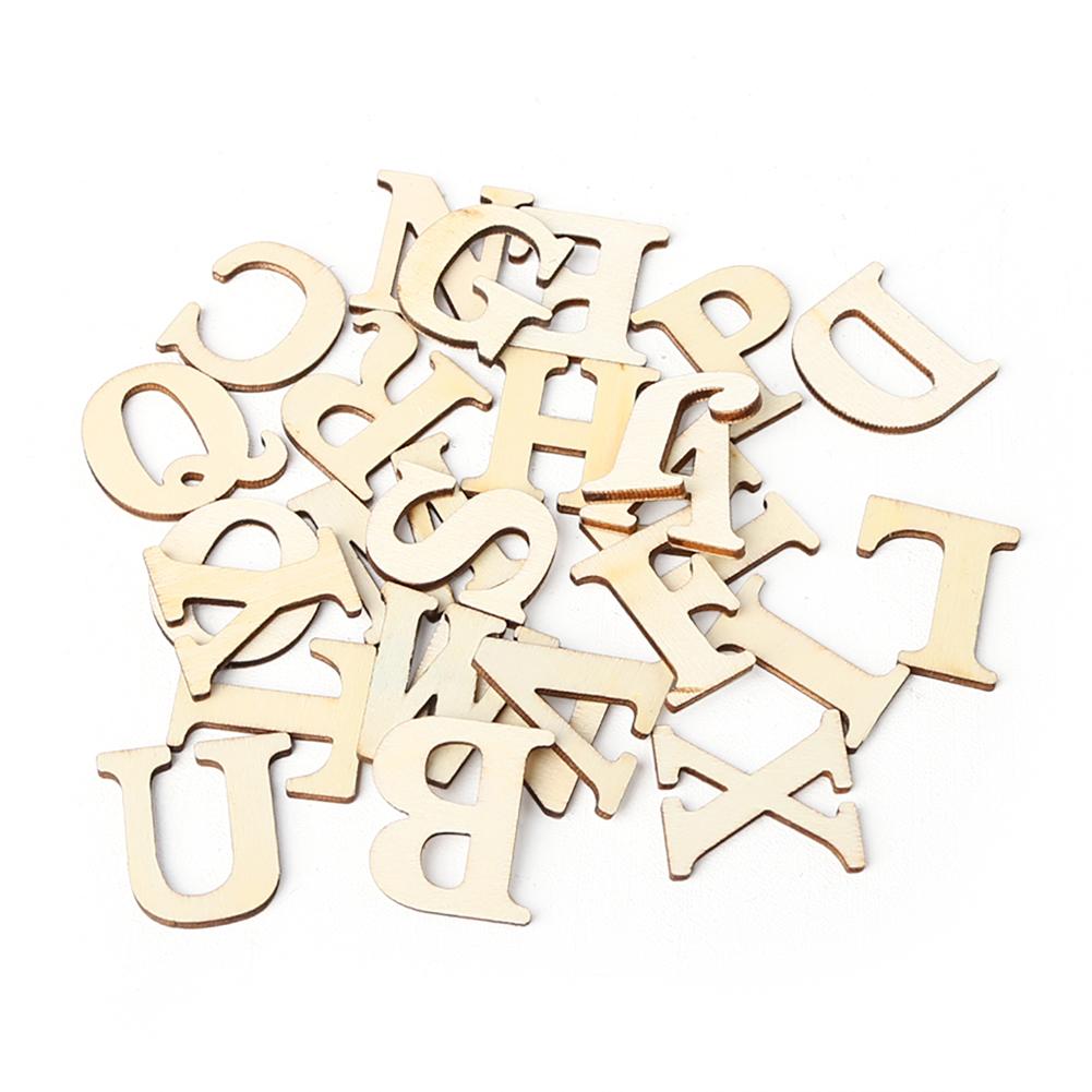 26 English Alphabet Letters Wood Number Wooden Household Arts Crafts Letter Digital Display Arts Crafts Letter Display