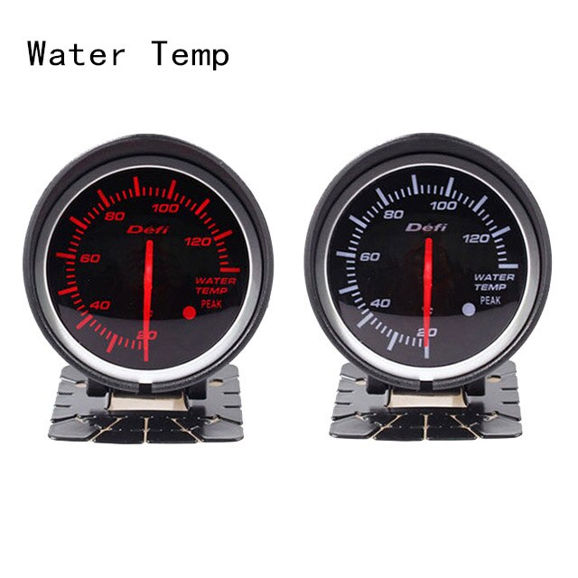 Universal df bf auto gauge varvräknare mätare med rött vitt ljus volt vatten temp oljepress vakuumförstärkning ext temp a/f ratio mätare: Vattentemp