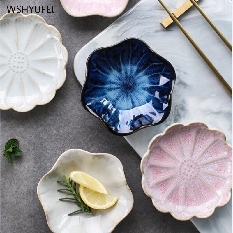 kitchen ceramic plate seasoning dish seasoning mustard wheat grass bowl seasoning dish small vinegar seasoning board snack dish