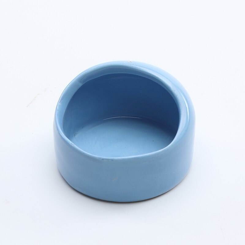 Nid de Hamster en céramique, Pot à nourriture en céramique, petit nid de Hamster, fournitures de refroidissement d'été: Blue bowl