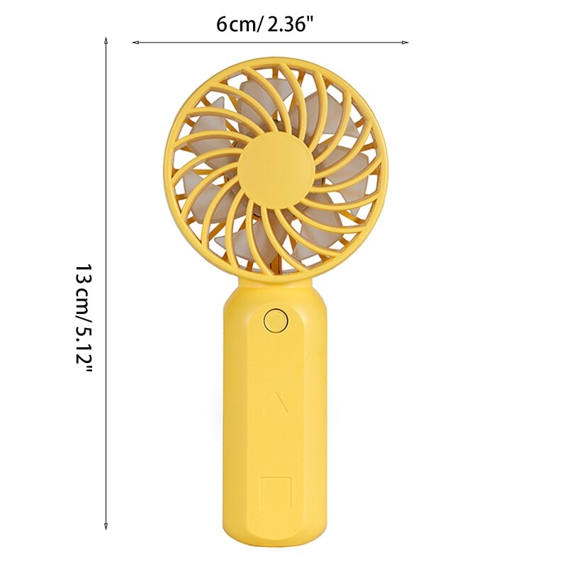 Mini Ventilator Draagbare Ventilator Handheld Oplaadbare Fan Reizen Outdoor Home Office Rustig Pocket Bureau Fans Met Kleurrijke Licht