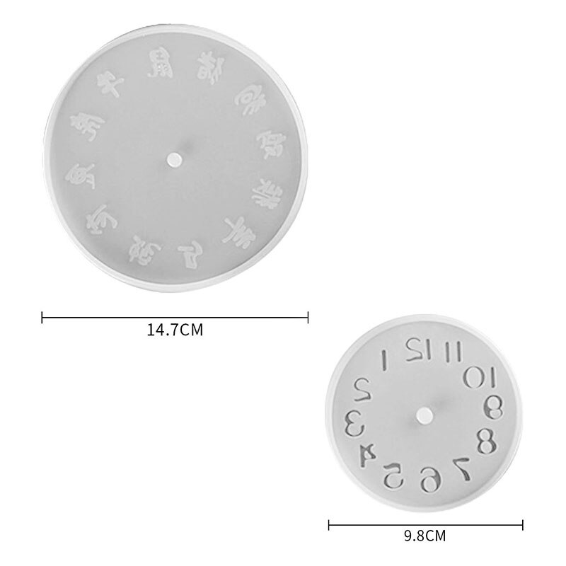 VILLCASE 1 Set Elektronische Accessoires Sportaccessoires Batterij Klok Siliconen Mallen Voor Hars Klok Hars Cirkel Sjabloon Handgemaakte Ambachtelijke Vorm Siliconen Vorm Voor Kinderen DIY