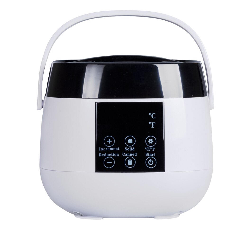 Wax Heater Warmer Wax-melt Machine Set Waxing Kit for Hair Removal Wax Beans Bead Heating Machine Paraffin Depilatory Epilator: W2 White