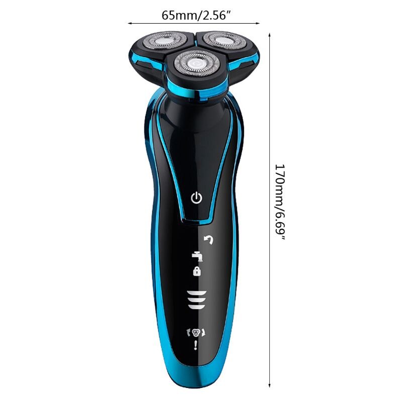Multifunction Men Electric Shaver Floating Razor Wet Dry Waterproof Cordless USB Rechargeable Beard Trimmer Washable