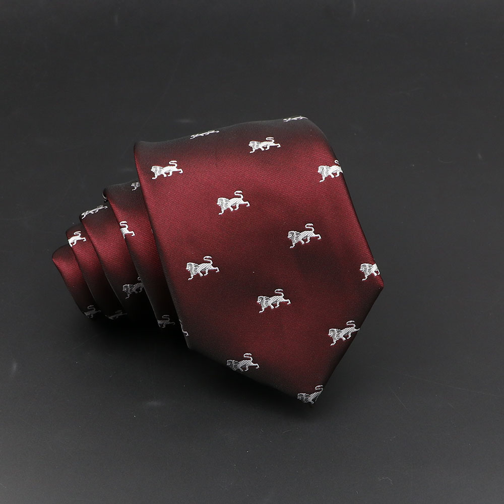 Corbata con estampado Floral de animales y dibujos animados para hombre, corbata estrecha y delgada, corbatas para de boda, color rojo marino, accesorios para corbata,