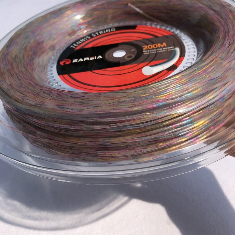 ZARSIA 200m Big Reel sintetico flash nylon morbido spinning Rainbow tennis string