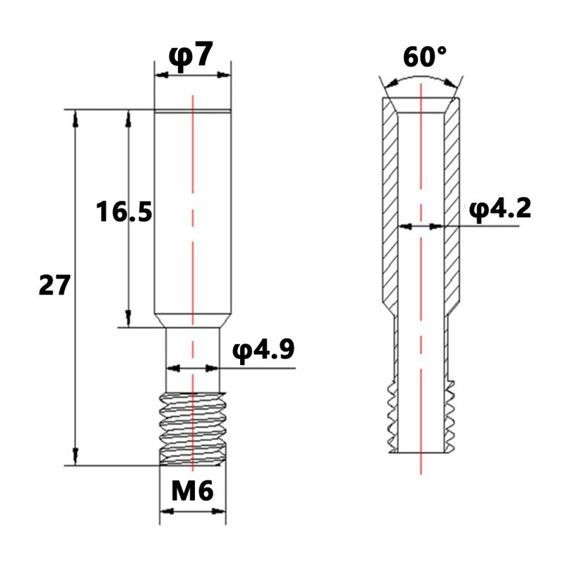 CR-10 S4 S5 Ender 3 / Pro estrusore Hotend della stampante 3D di serie 10 gola del Heatbreak del pacchetto compatibile per Creality CR-10S