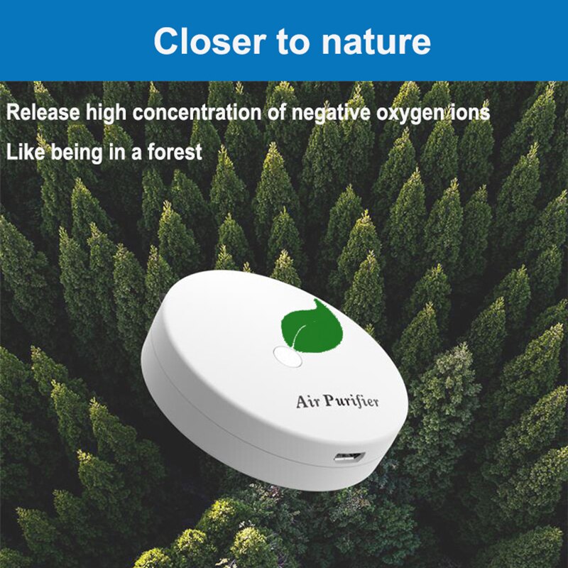 Purificateur d'air à 6 millions d'ions négatifs avec barre d'oxygène en plus de  pm2.5 colliers anti-fumée secondaire au formaldéhyde, accessoires de voiture