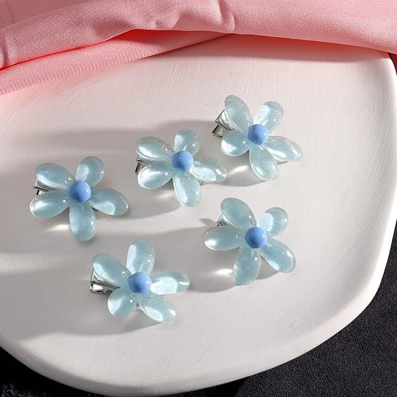 Épingle à cheveux rose douce pour fille, série mignonne, nœud, pêche, camélia, cœur, bord, accessoires pour cheveux, coiffure: Gris foncé