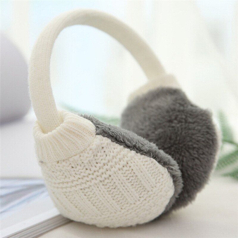 1PCS Winter Warm Knitted Earmuffs Children Ear Muffs For Boy Earmuffs For Girls Baby Ear Warmers 3 Colors