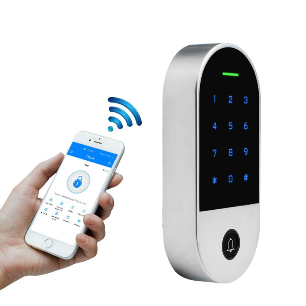 App Unlocking Access Control Keypad with RFID Card Reader Door Bell