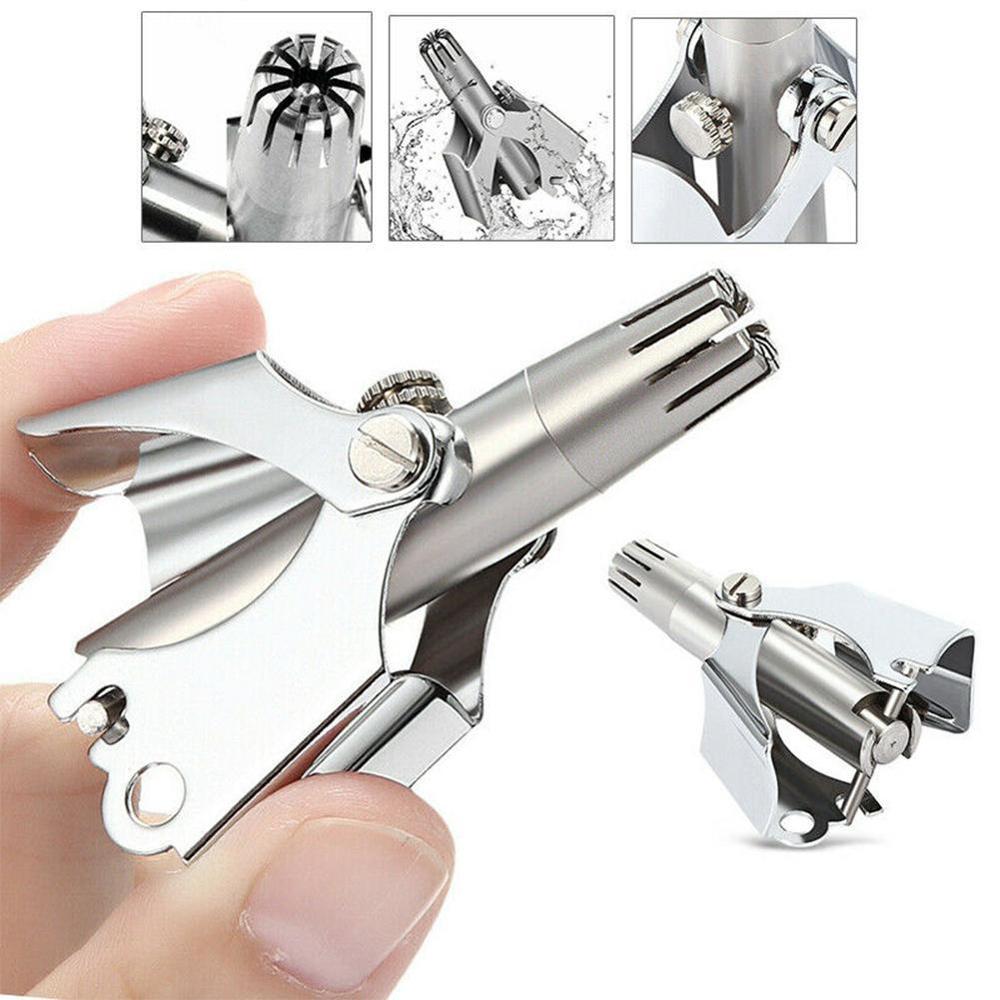 Manual Stainless Steel Washing Nose Trimmer Device Mechanical Ear Nose Hair Trimmer Shaving And Hair Removal Tools Woman