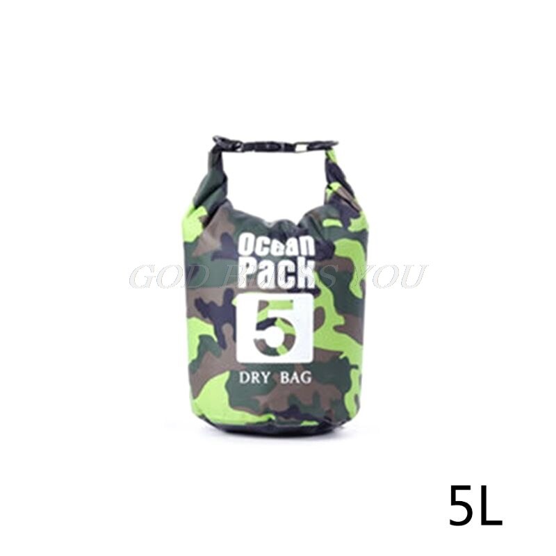 Vandtæt tørpose til kvinder mænd , 5l/10l/20l/30l rulle top let tør opbevaringstaske rygsæk til rejser ,4 farver: G -1