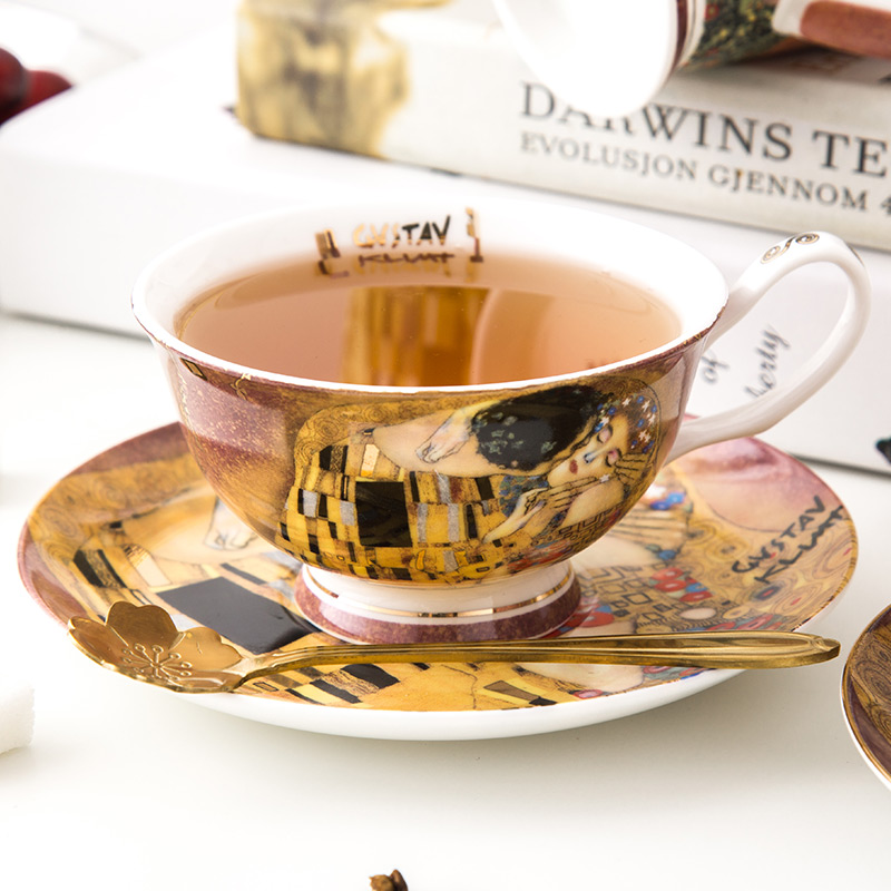 British afternoon tea set set household high-grade bone china cup Nordic dessert plate mark cup mother pot free