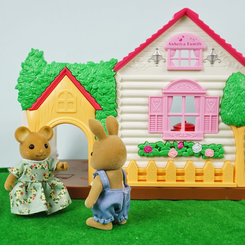 Bos Familie Serie Speelgoed Tree House Villa Speelhuis Simulatie Keuken Speelgoed Meisje Puzzel Kinderen Verjaardag Speelgoed