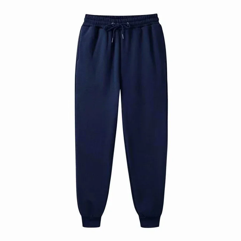 Heren casual joggingbroek fleece sportbroek unisex mode effen losse broek streetwear herfst winter jogging fitnessbroek: XXXL / Beige