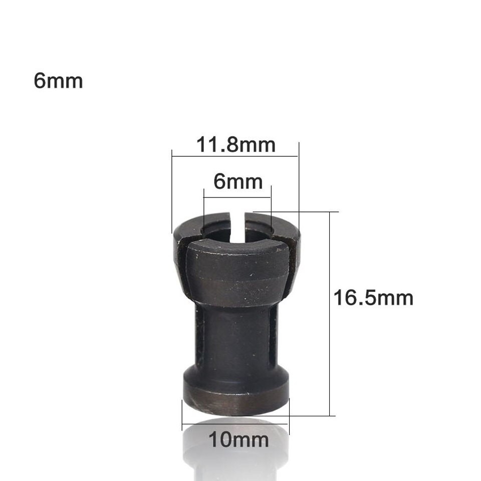 1PC 6MM 1/4" 6.35MM 8MM Shank Collet Chuck Engraving Trimming Machine Electric Router Collets: 03