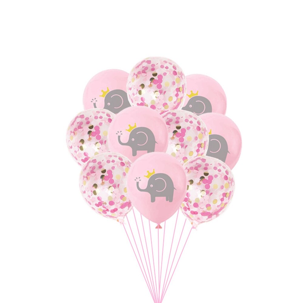 12 pouces dessin animé bébé éléphant impression latex ballon mariage mariage enfants fête d'anniversaire décoration ballon bébé douche: elephant4-10pcs